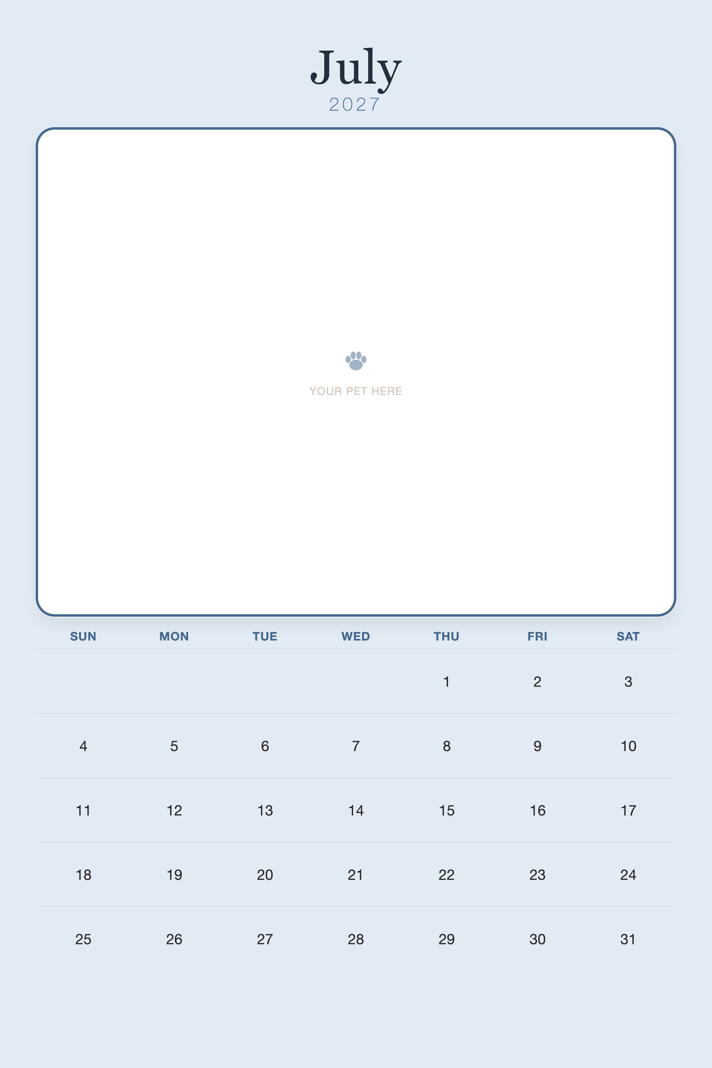 pet-calendar-2027-plain-blue-xl-pages 07-july