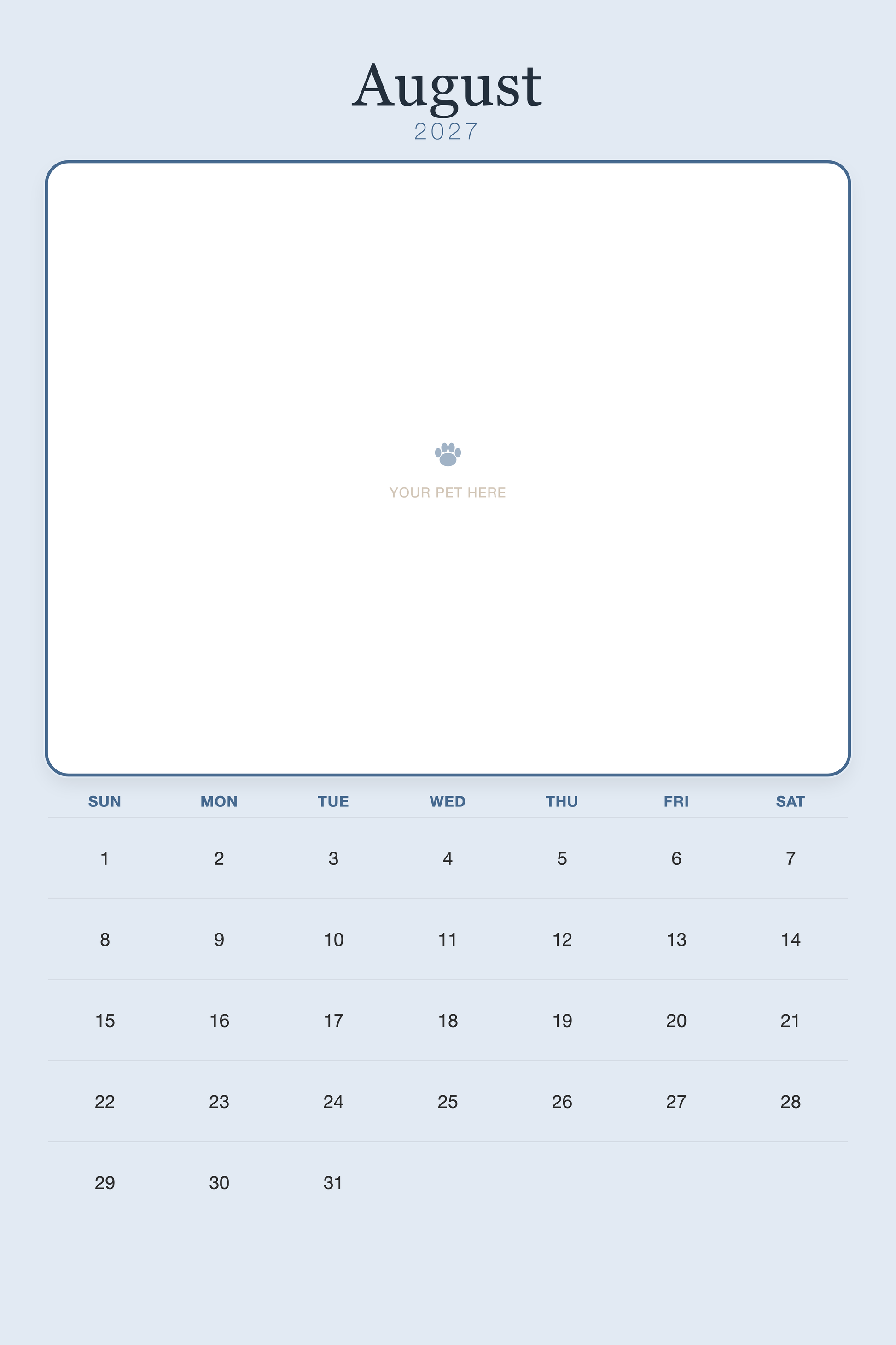 pet-calendar-2027-plain-blue-xl-pages 08-august