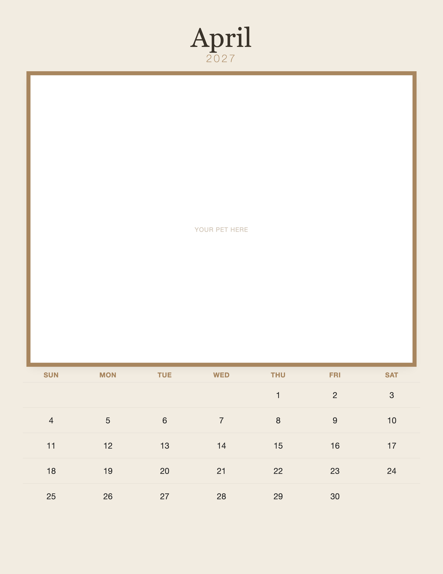 pet-calendar-2027-plain-linen-pages 04-april