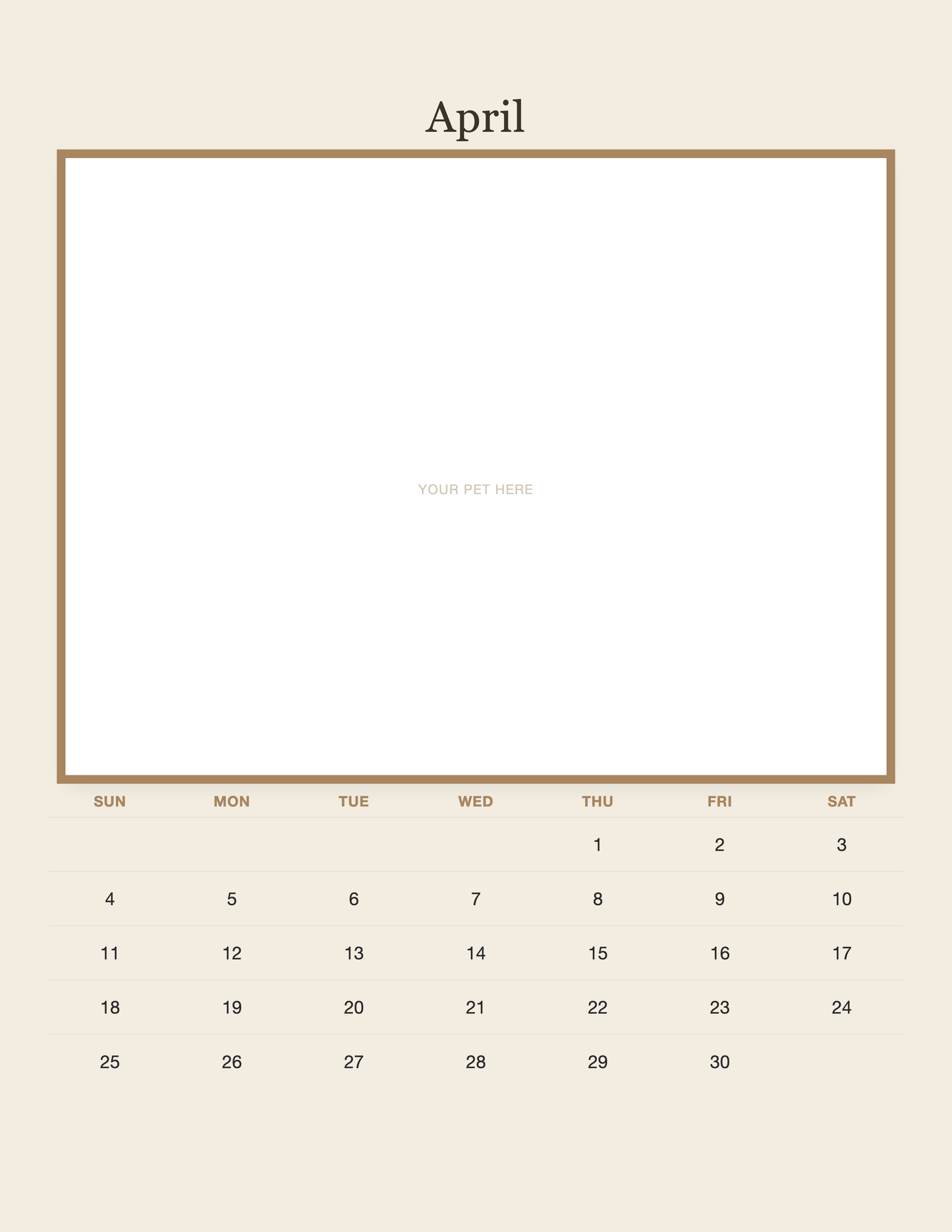 pet-calendar-2027-plain-linen-pages 04-april