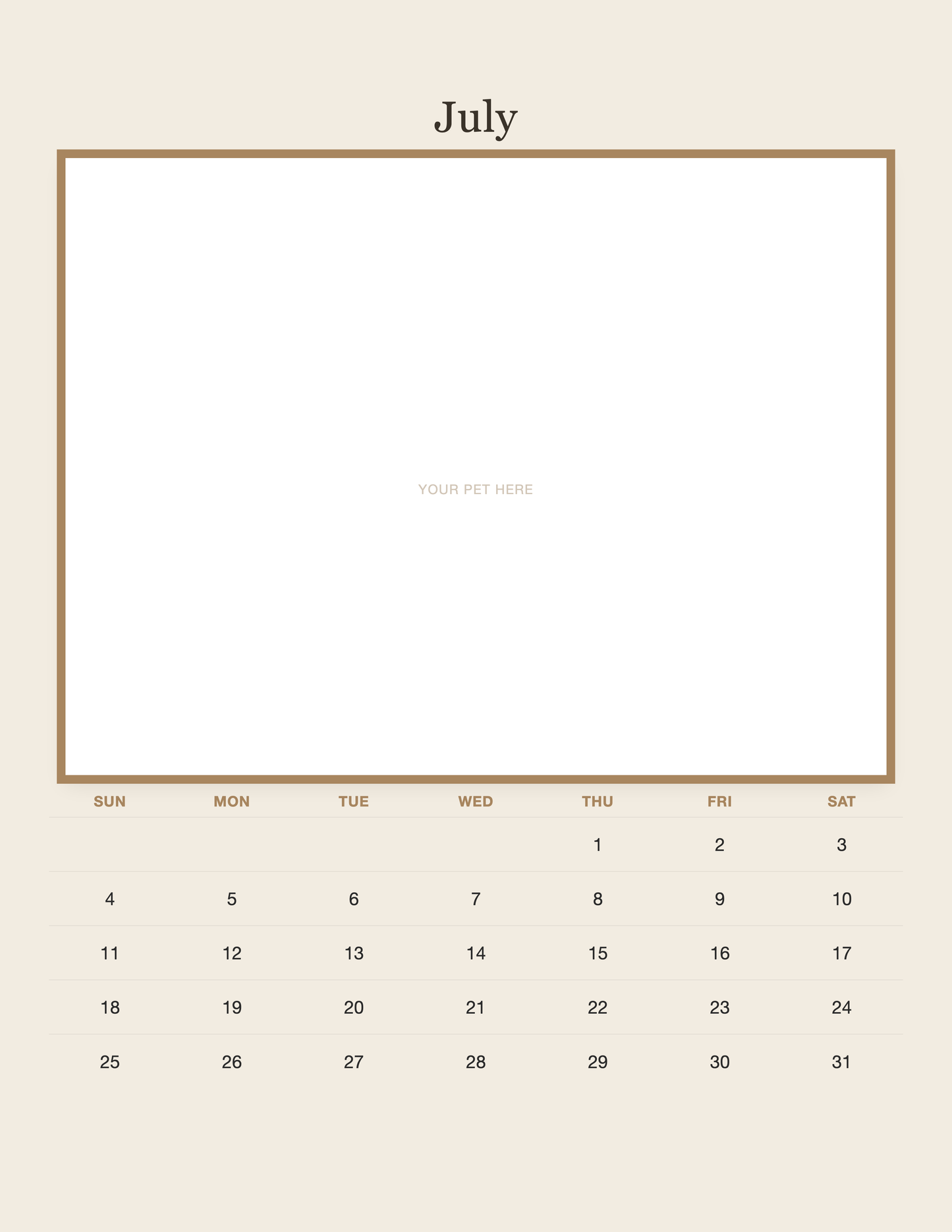 pet-calendar-2027-plain-linen-pages 07-july