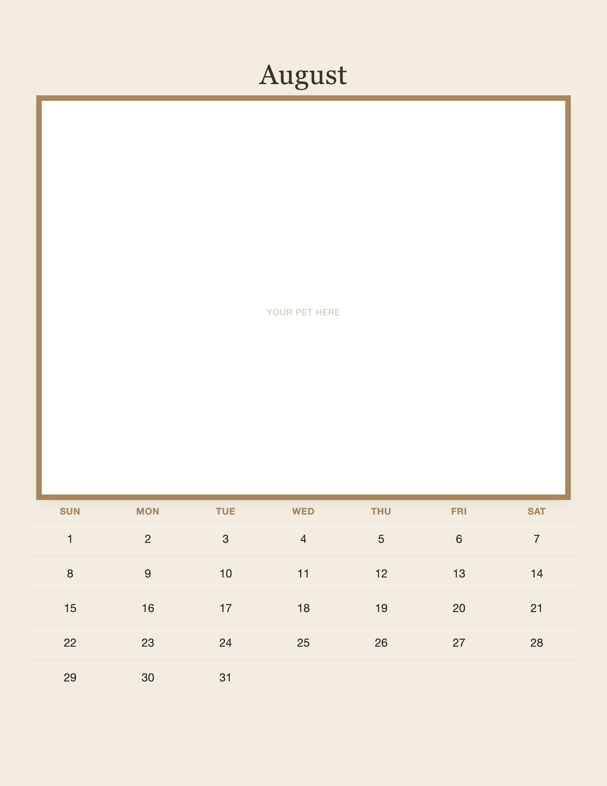 pet-calendar-2027-plain-linen-pages 08-august