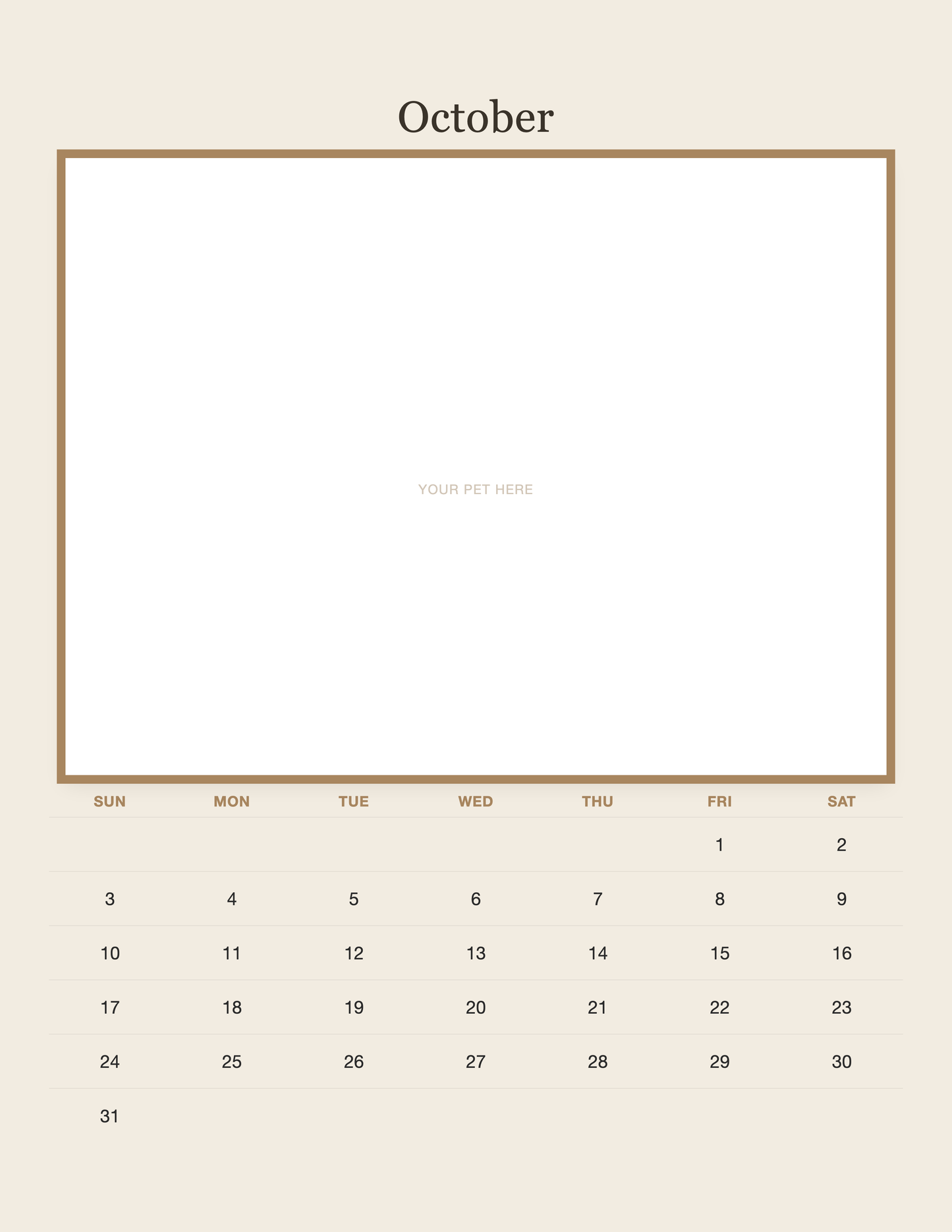 pet-calendar-2027-plain-linen-pages 10-october