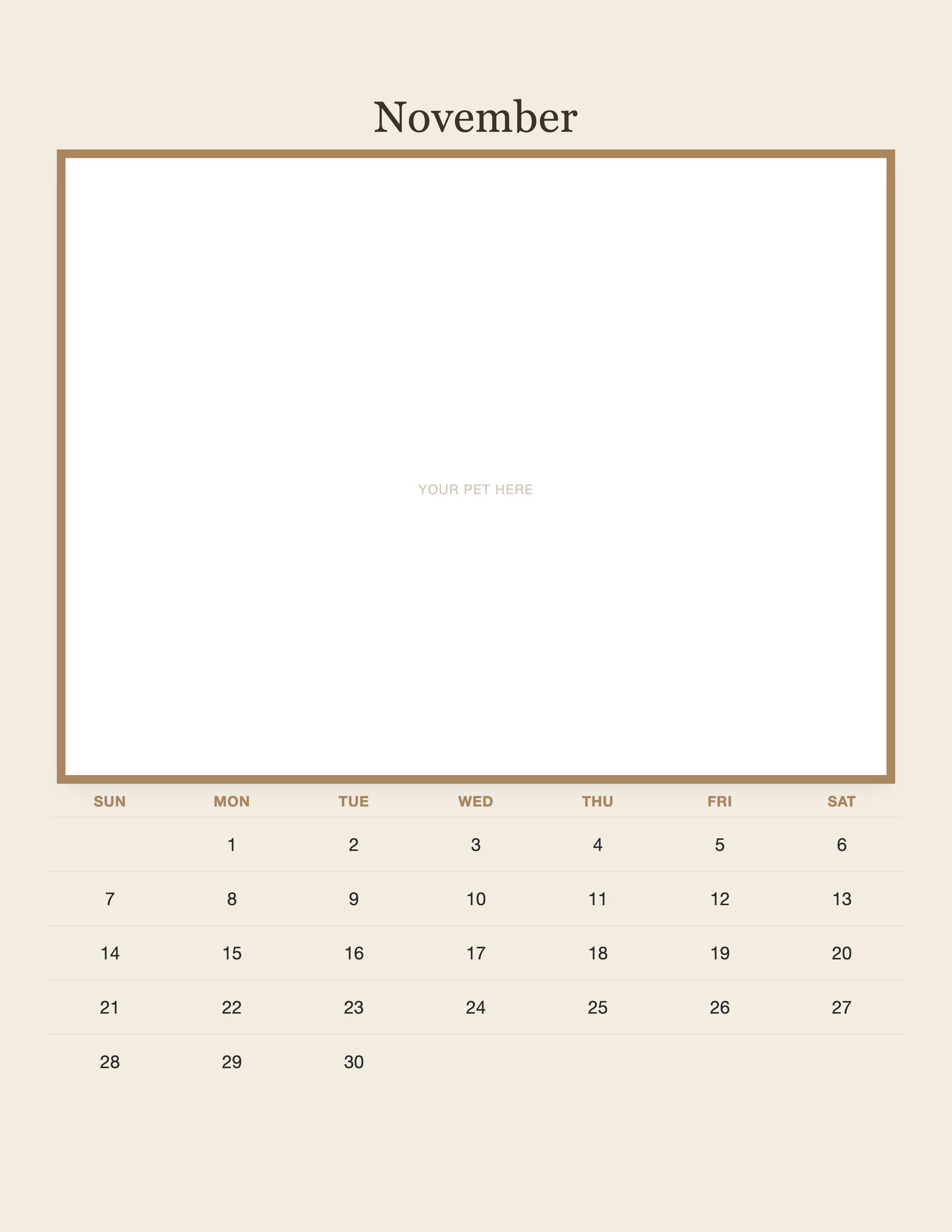 pet-calendar-2027-plain-linen-pages 11-november