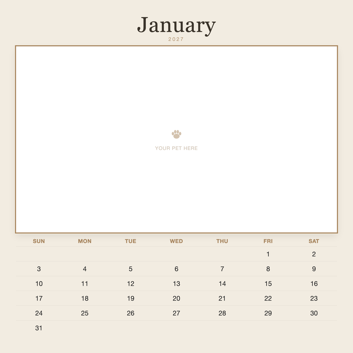 pet-calendar-2027-plain-linen-sq7-pages 01-january