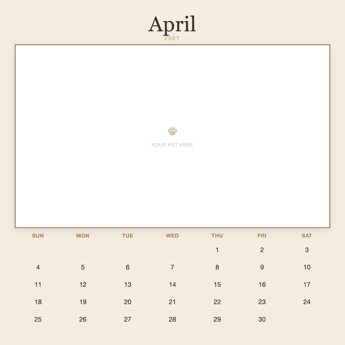 pet-calendar-2027-plain-linen-sq7-pages 04-april