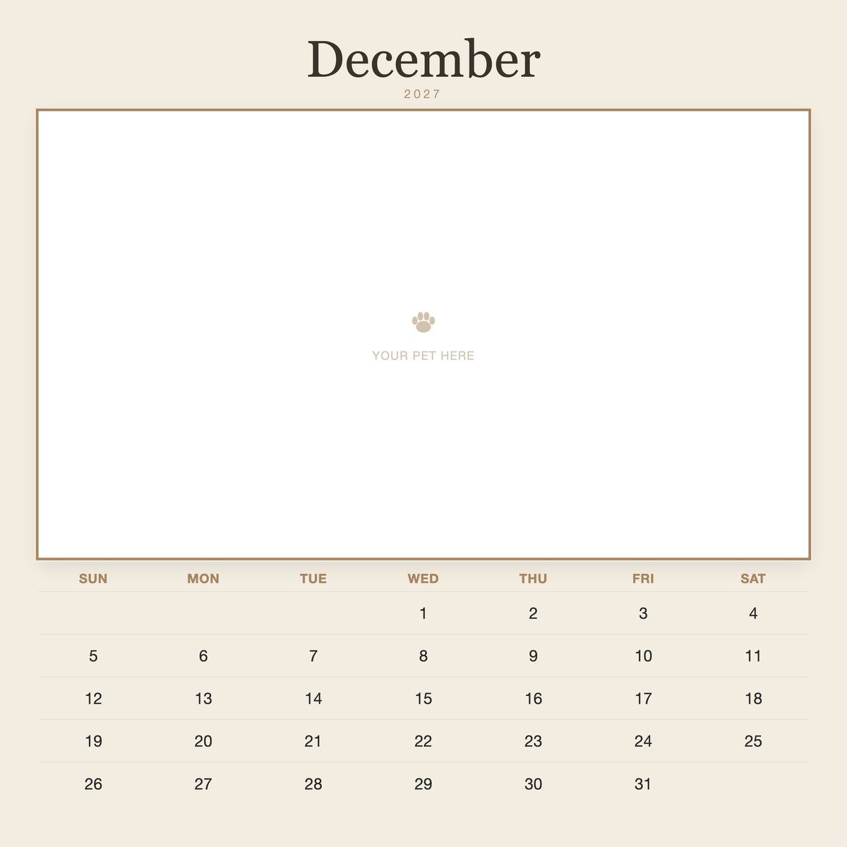 pet-calendar-2027-plain-linen-sq7-pages 12-december