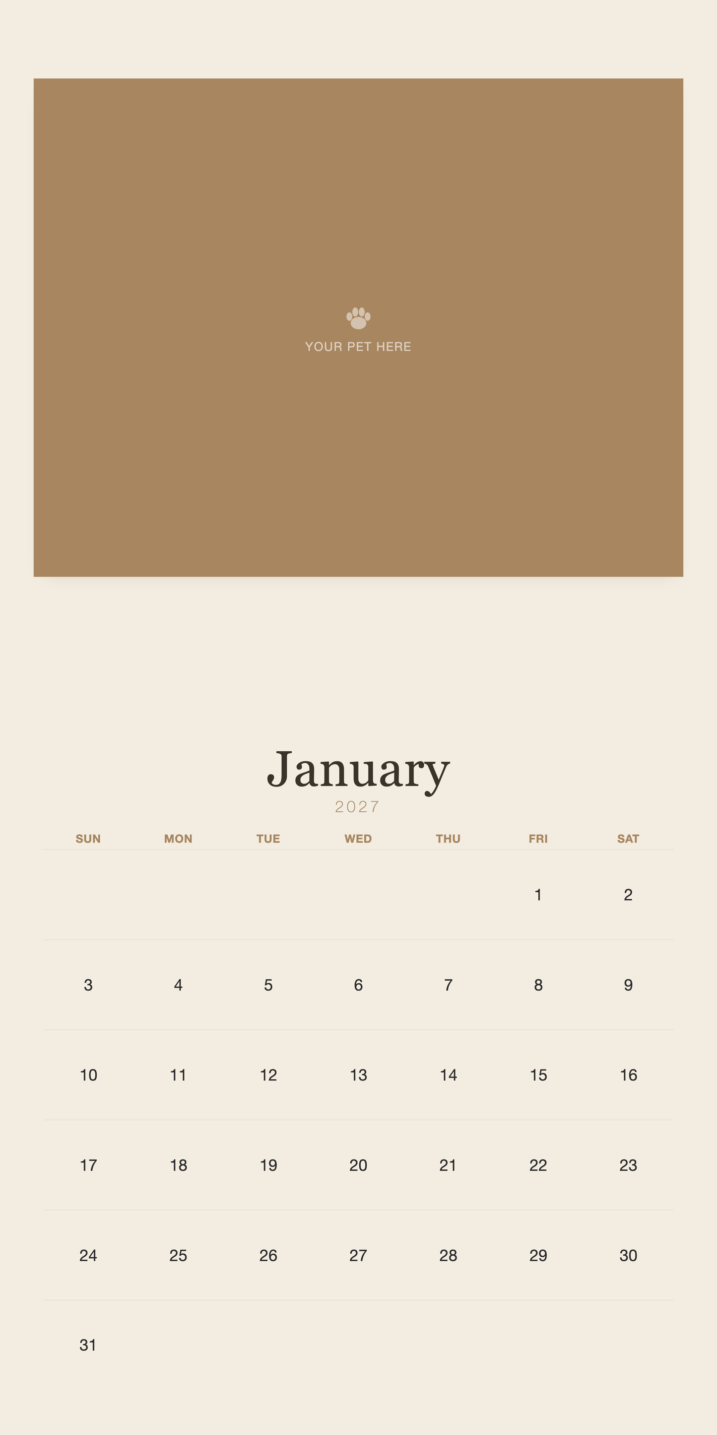 pet-calendar-2027-plain-linen-square-pages 01-january