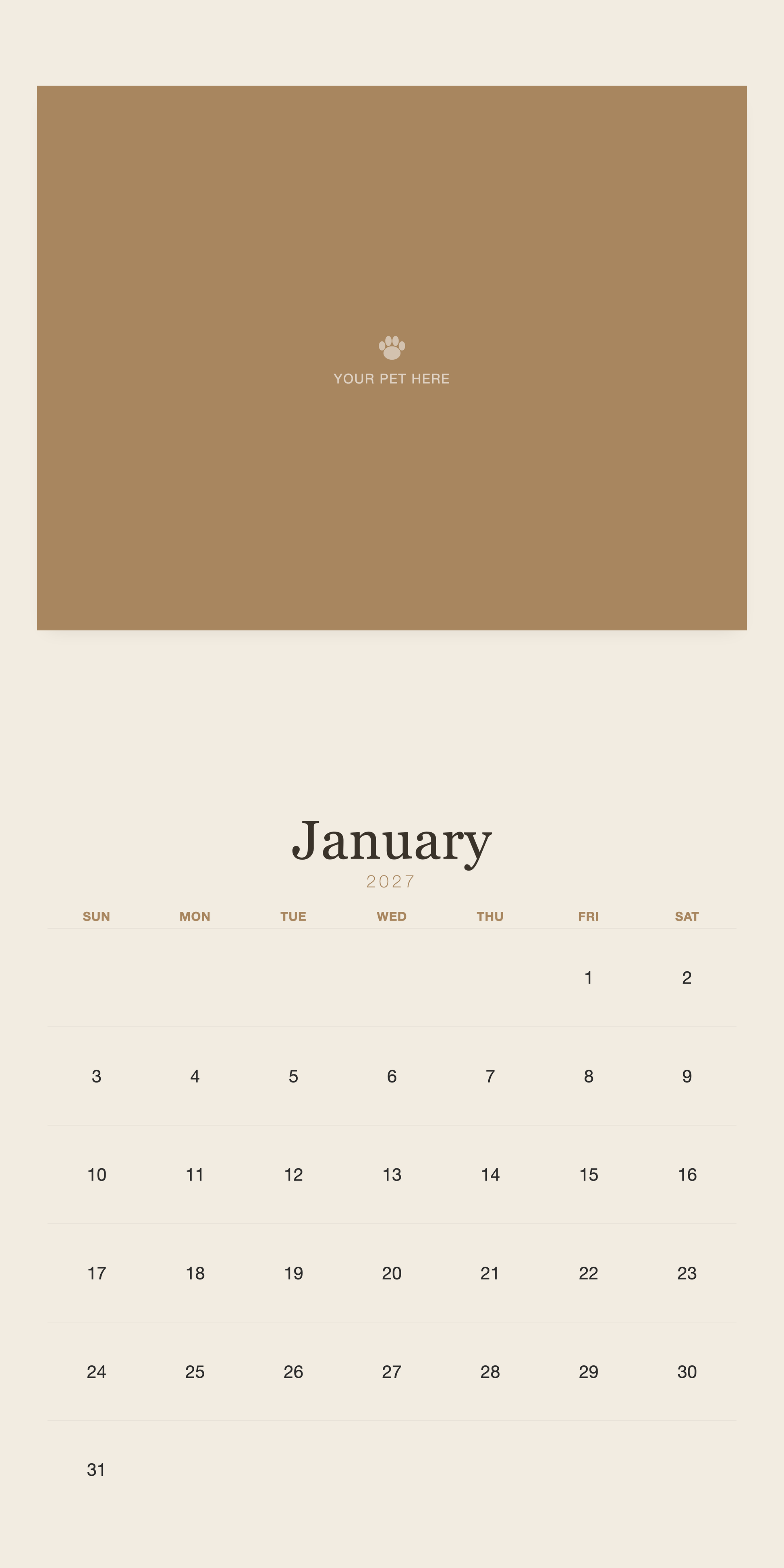 pet-calendar-2027-plain-linen-square-pages 01-january