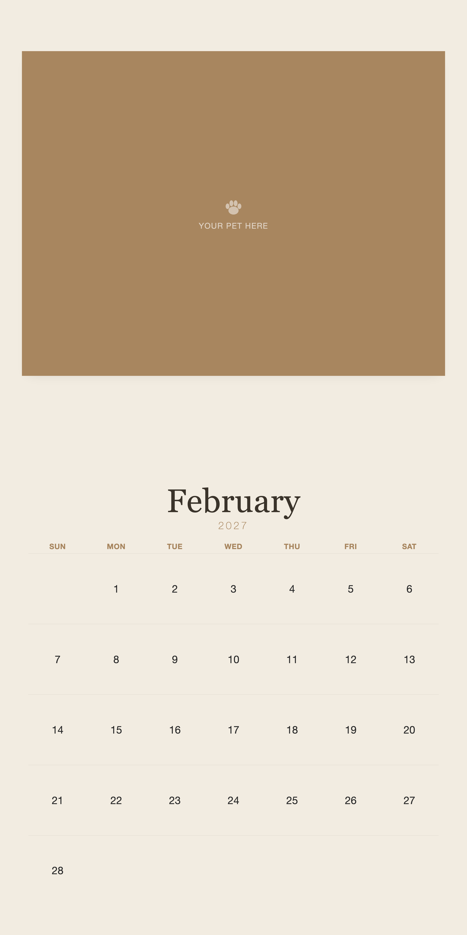 pet-calendar-2027-plain-linen-square-pages 02-february
