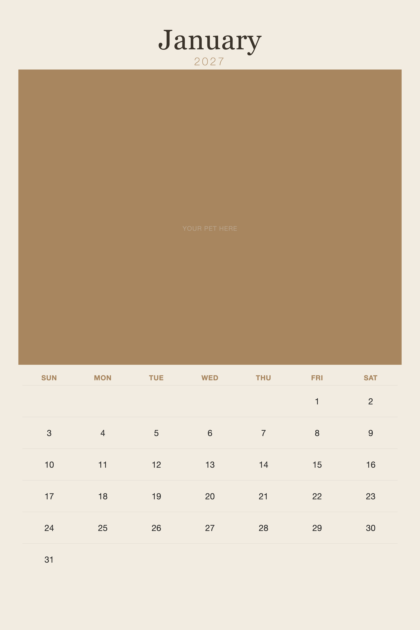 pet-calendar-2027-plain-linen-xl-pages 01-january