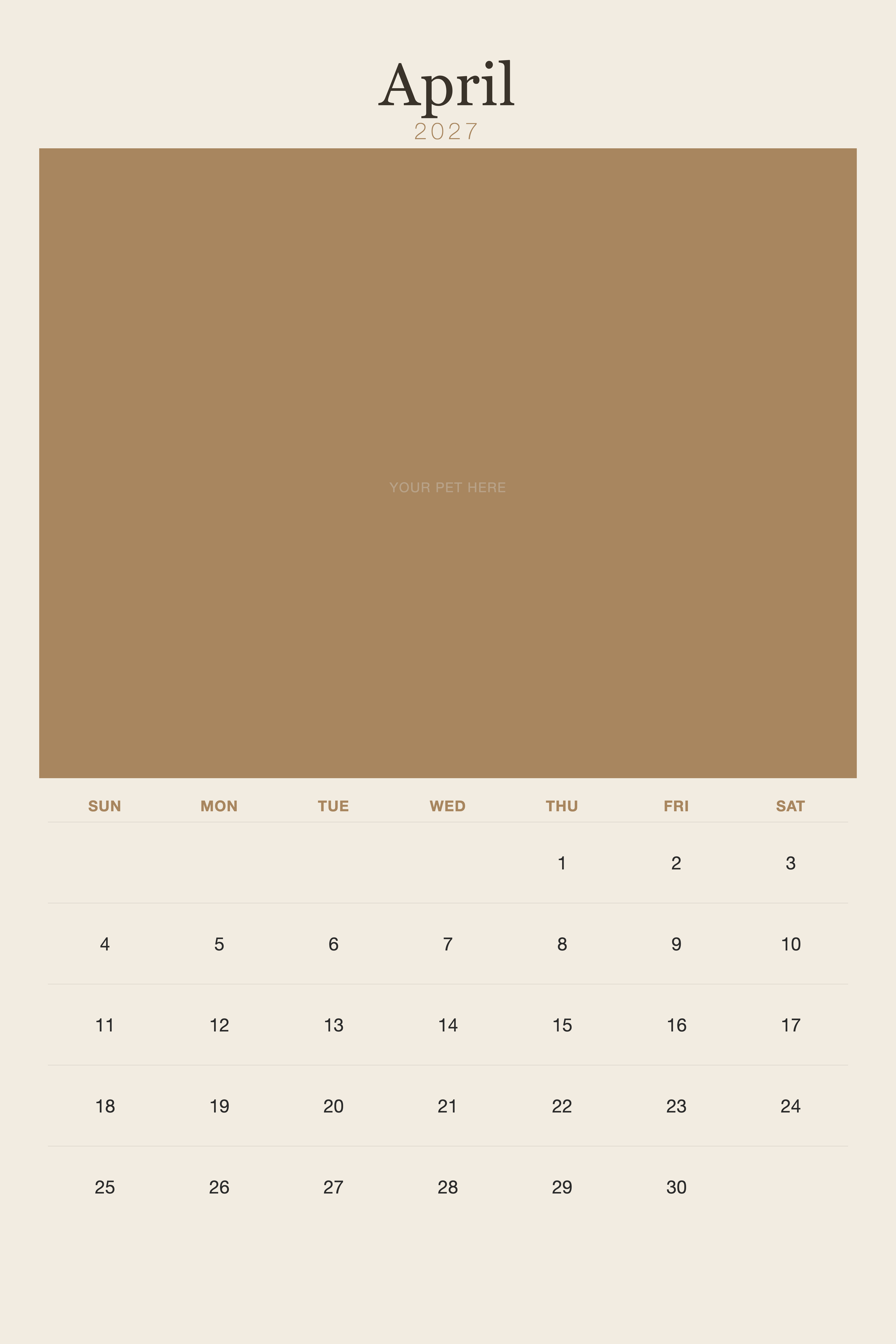 pet-calendar-2027-plain-linen-xl-pages 04-april
