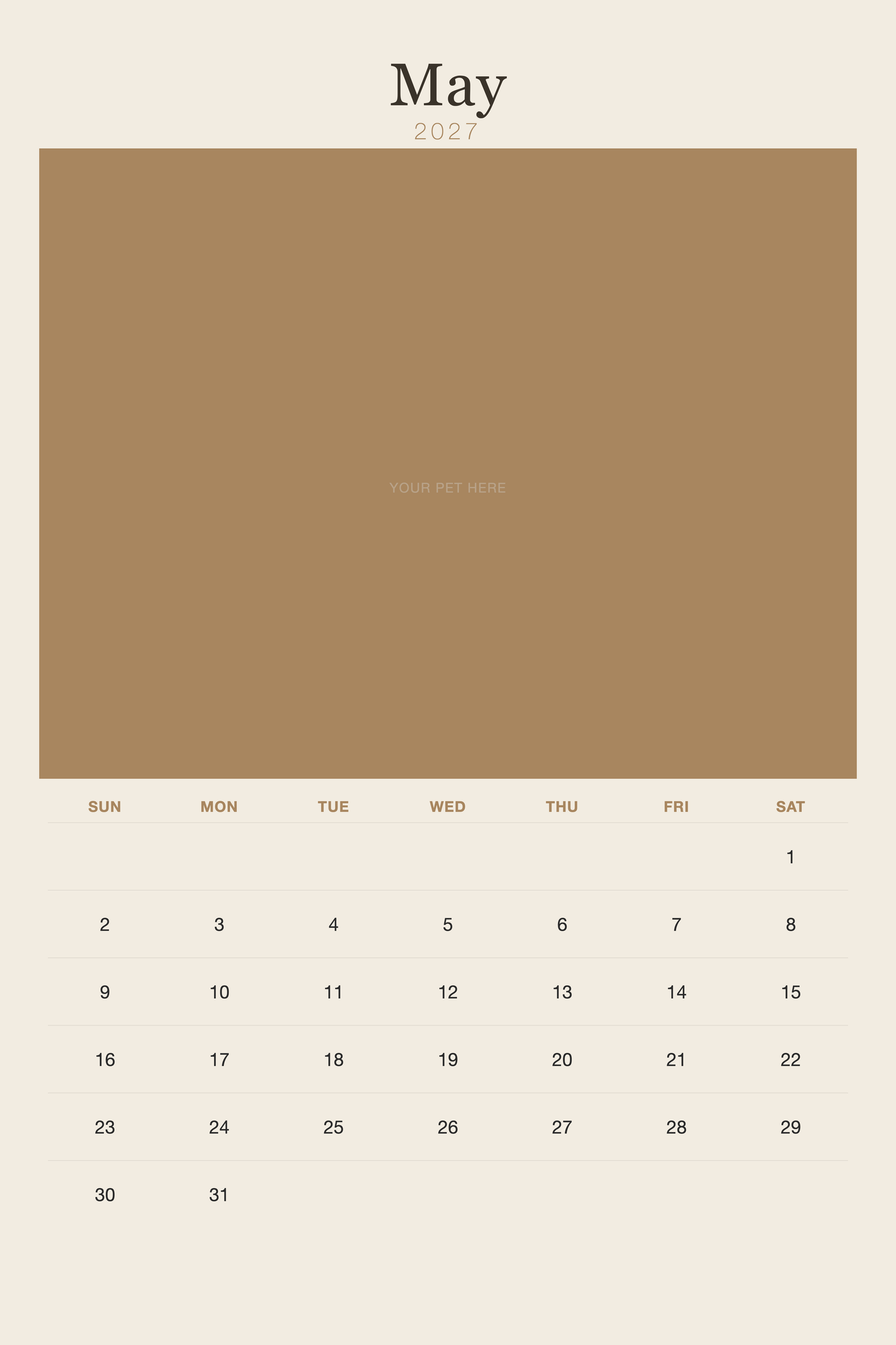 pet-calendar-2027-plain-linen-xl-pages 05-may