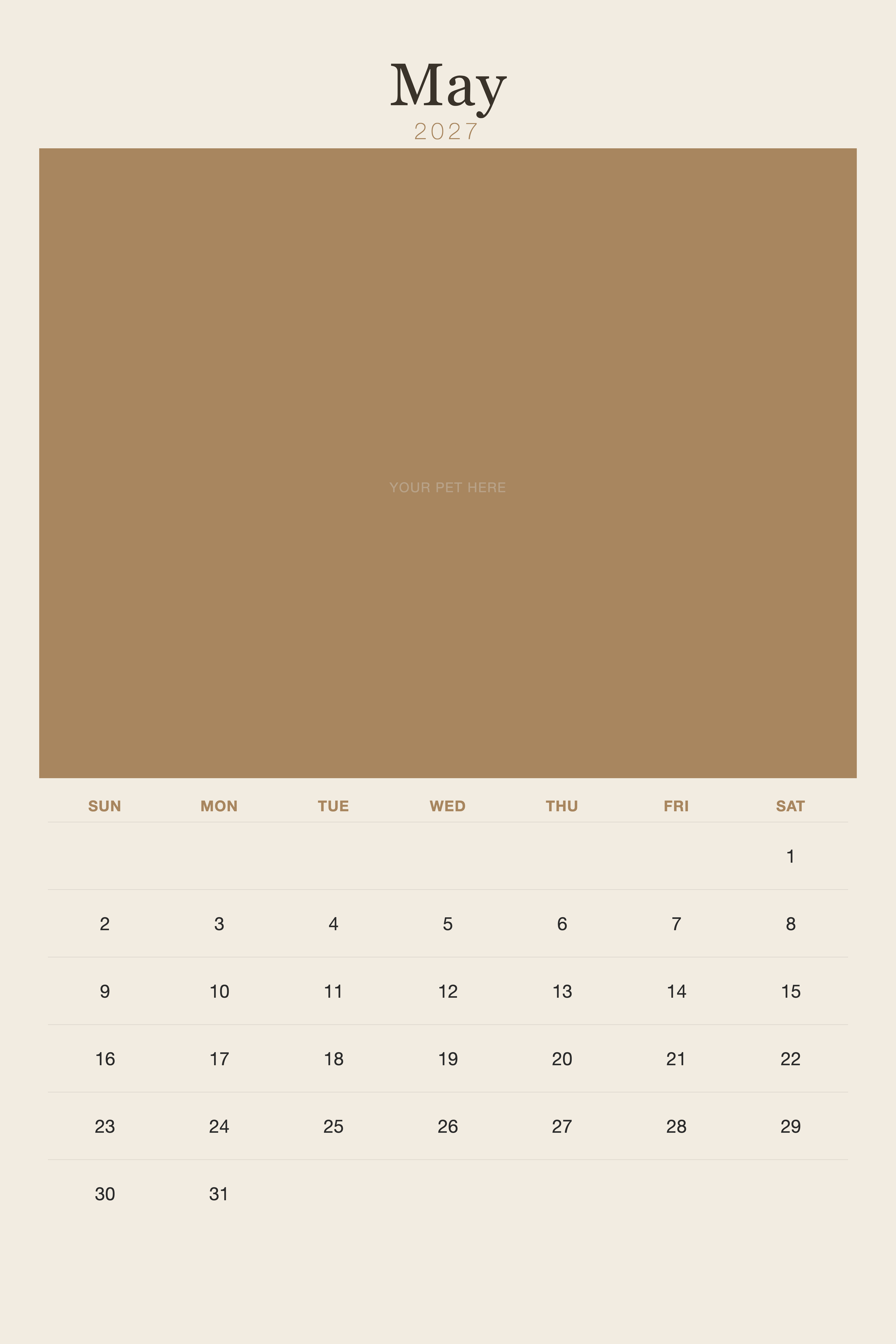 pet-calendar-2027-plain-linen-xl-pages 05-may