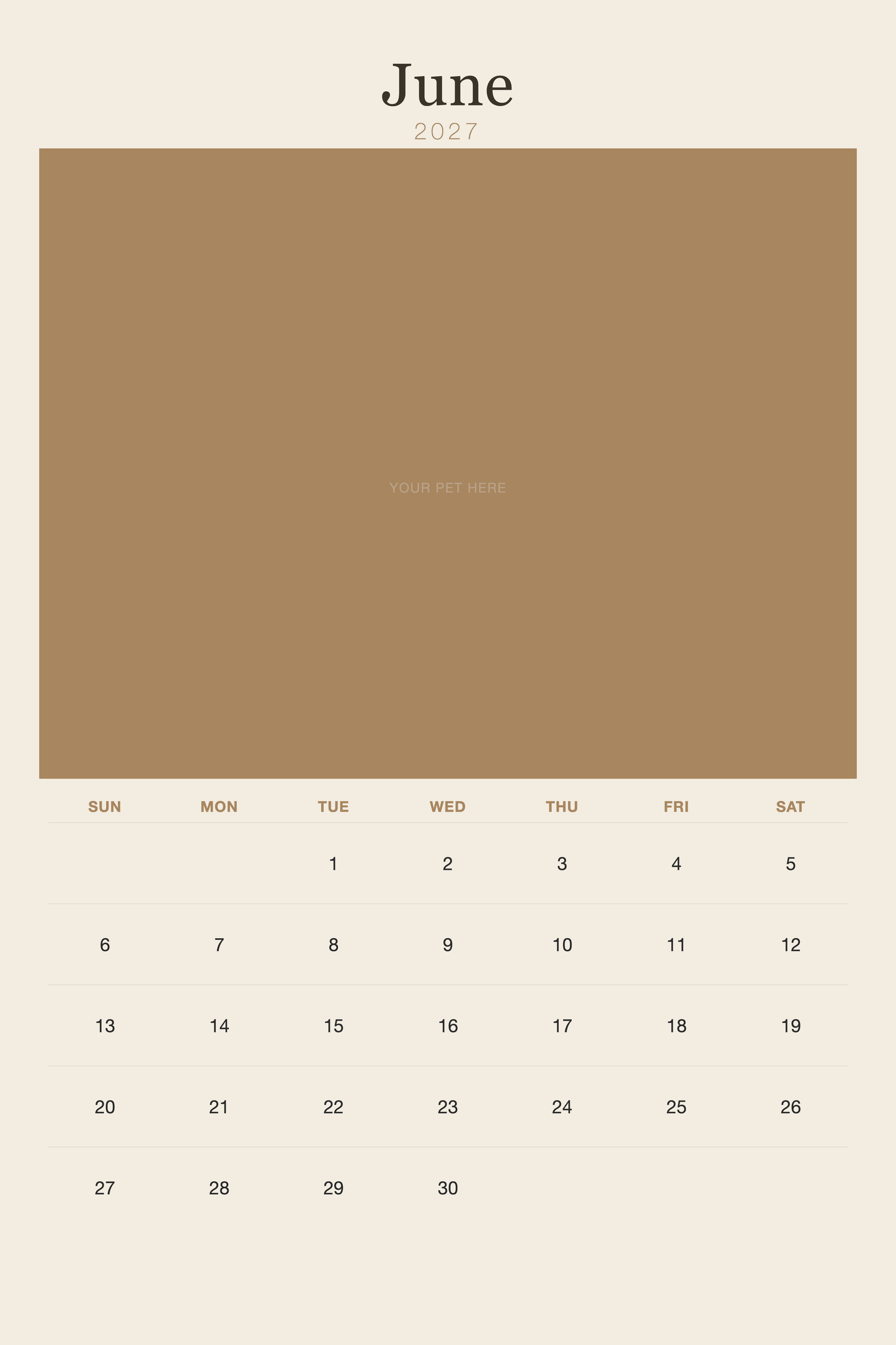 pet-calendar-2027-plain-linen-xl-pages 06-june