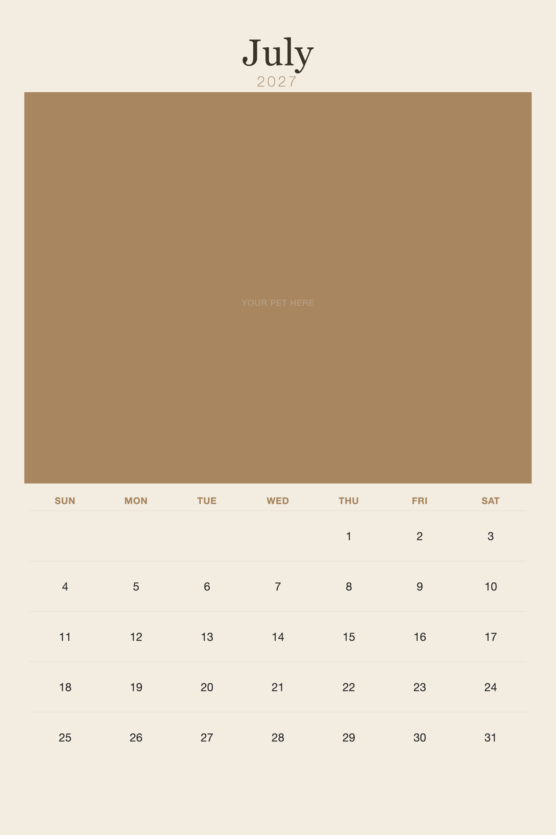 pet-calendar-2027-plain-linen-xl-pages 07-july