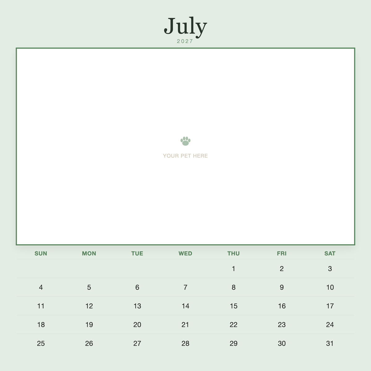 pet-calendar-2027-plain-sage-sq7-pages 07-july