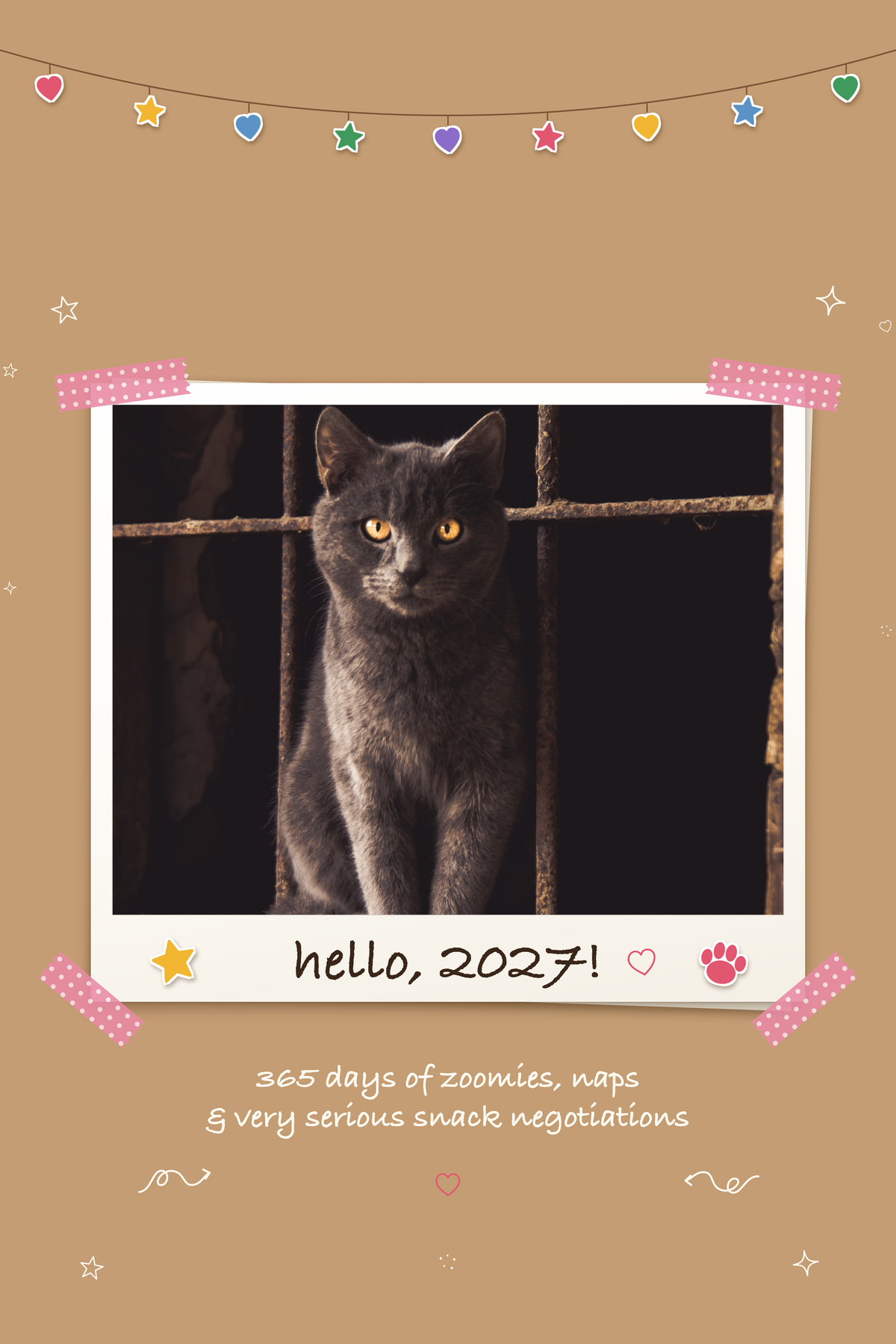 Personalized Pet Photo Calendar 2027: XL Scrapbook Snapshot, shown with a sample pet photo on the cover