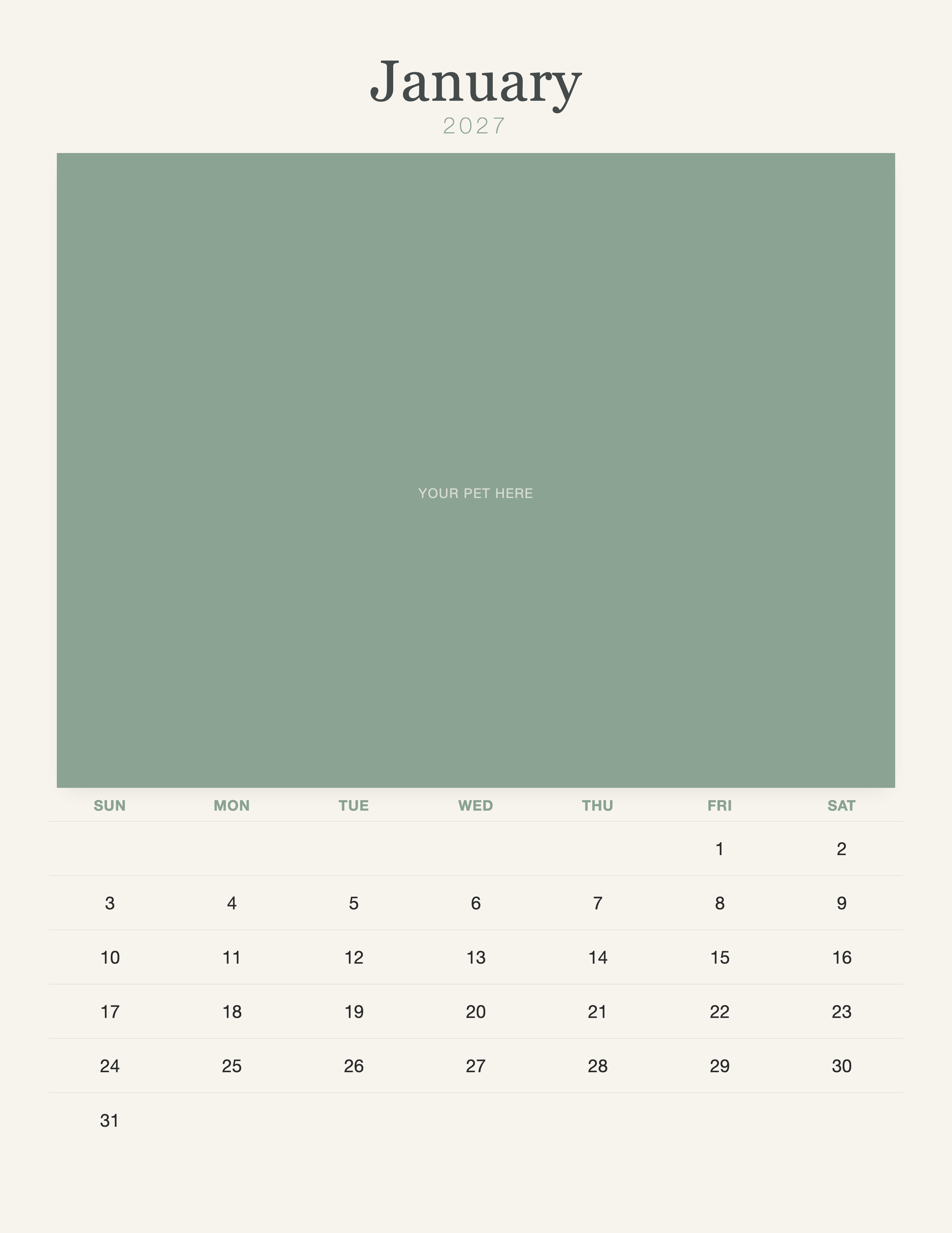 pet-calendar-2027-watercolor-pages 01-january