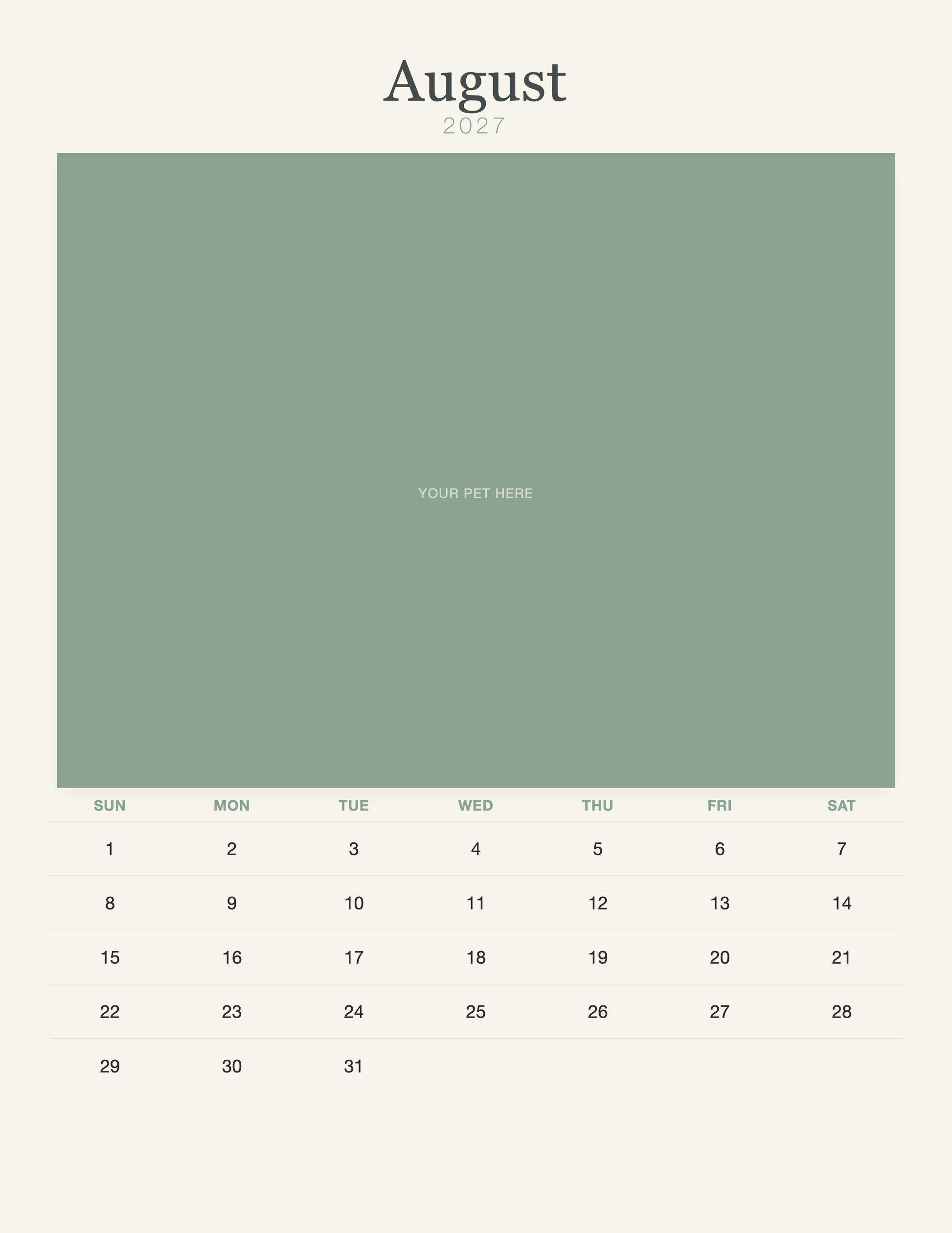 pet-calendar-2027-watercolor-pages 08-august