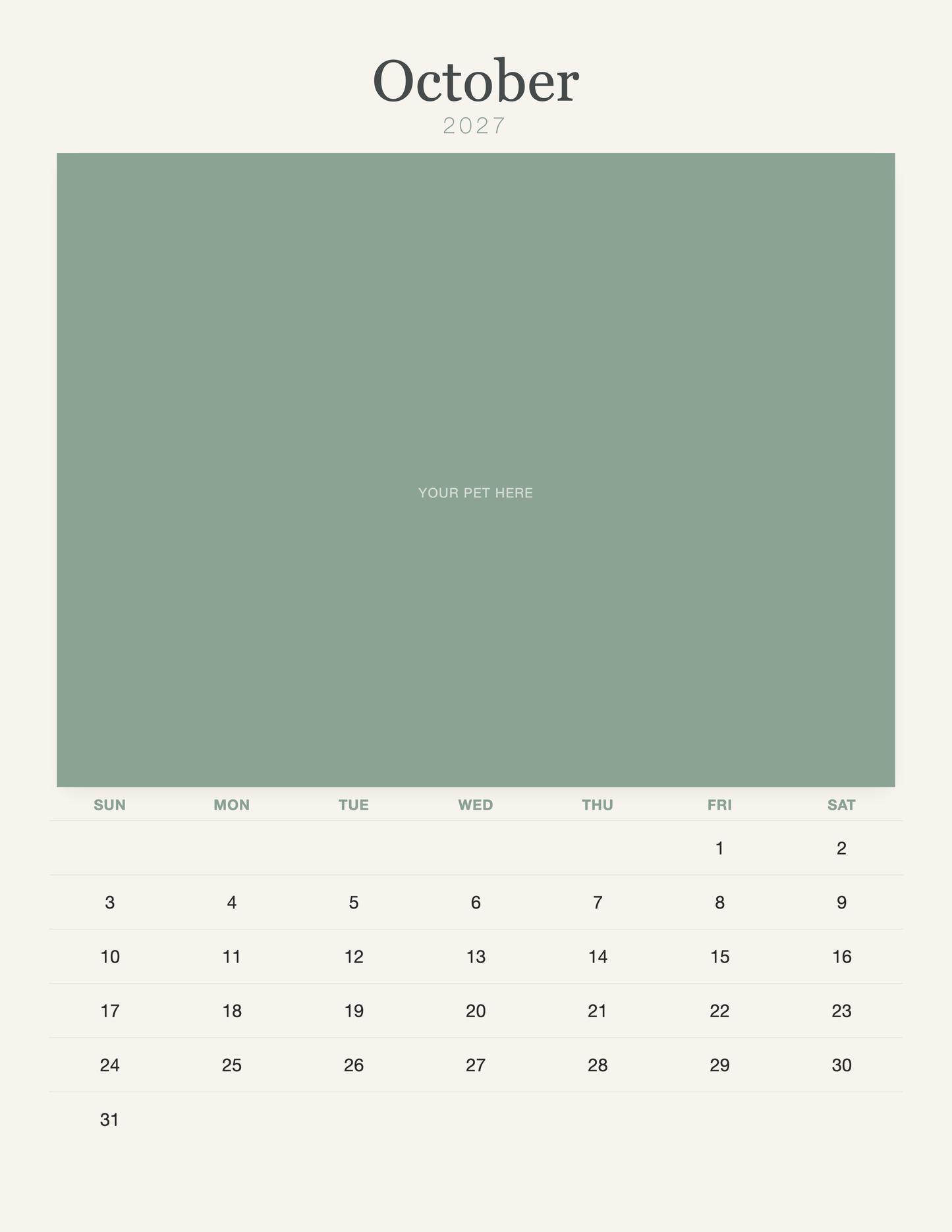 pet-calendar-2027-watercolor-pages 10-october