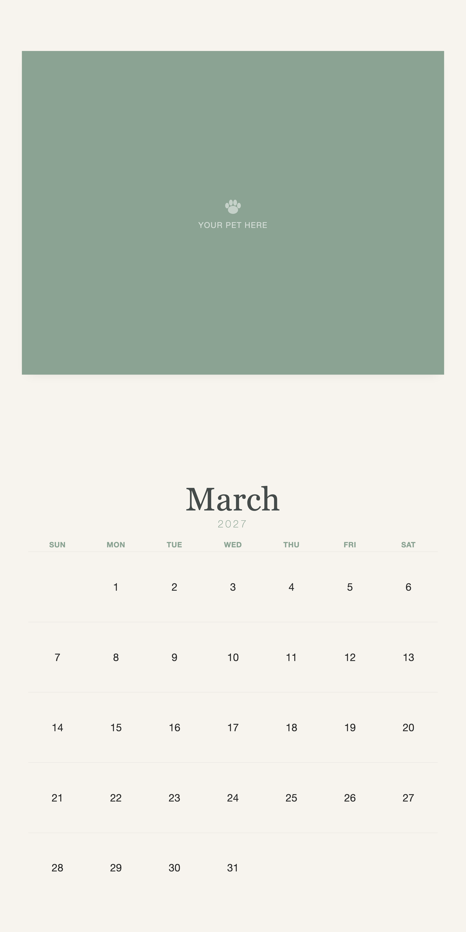 pet-calendar-2027-watercolor-square-pages 03-march