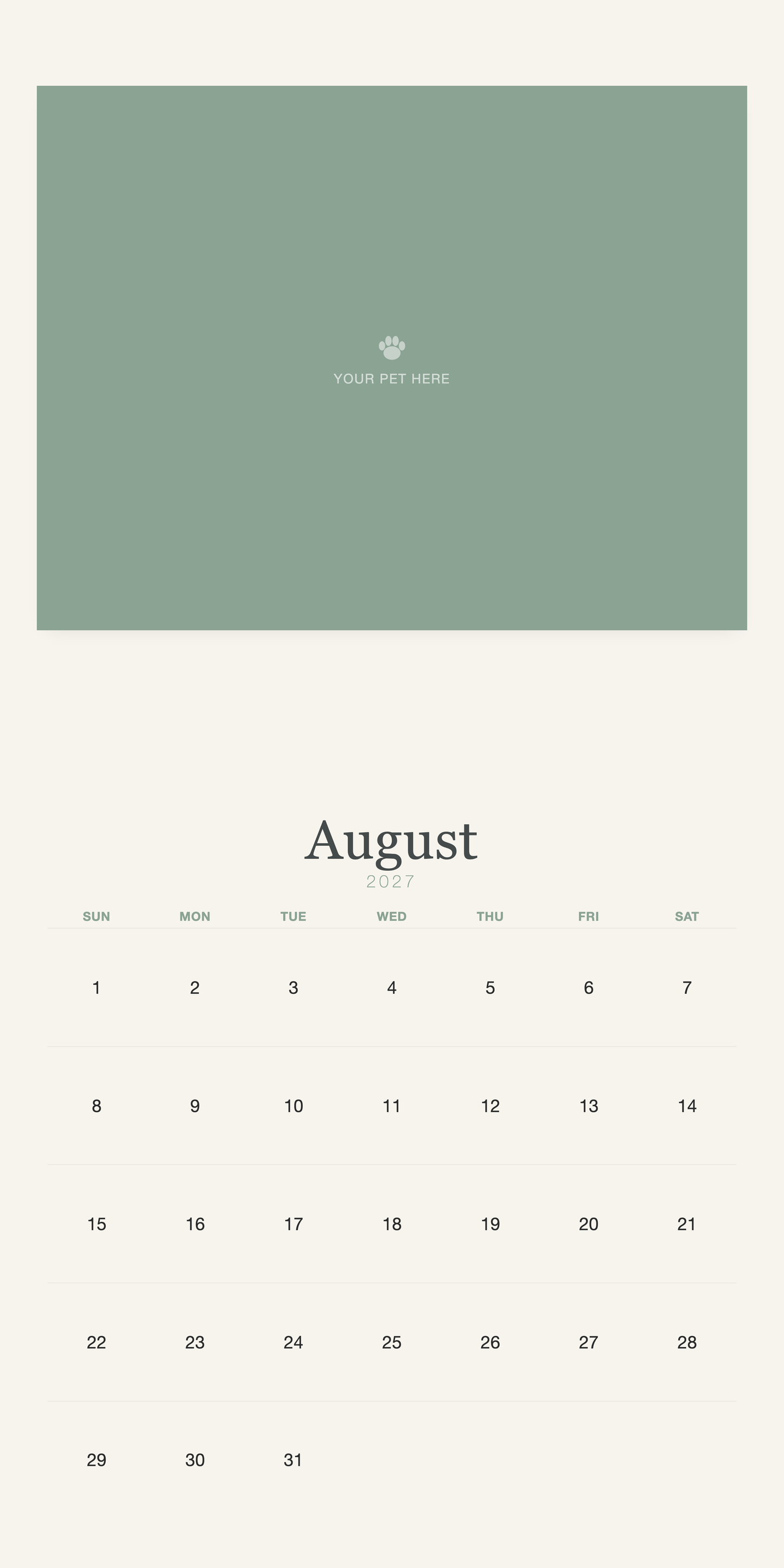 pet-calendar-2027-watercolor-square-pages 08-august