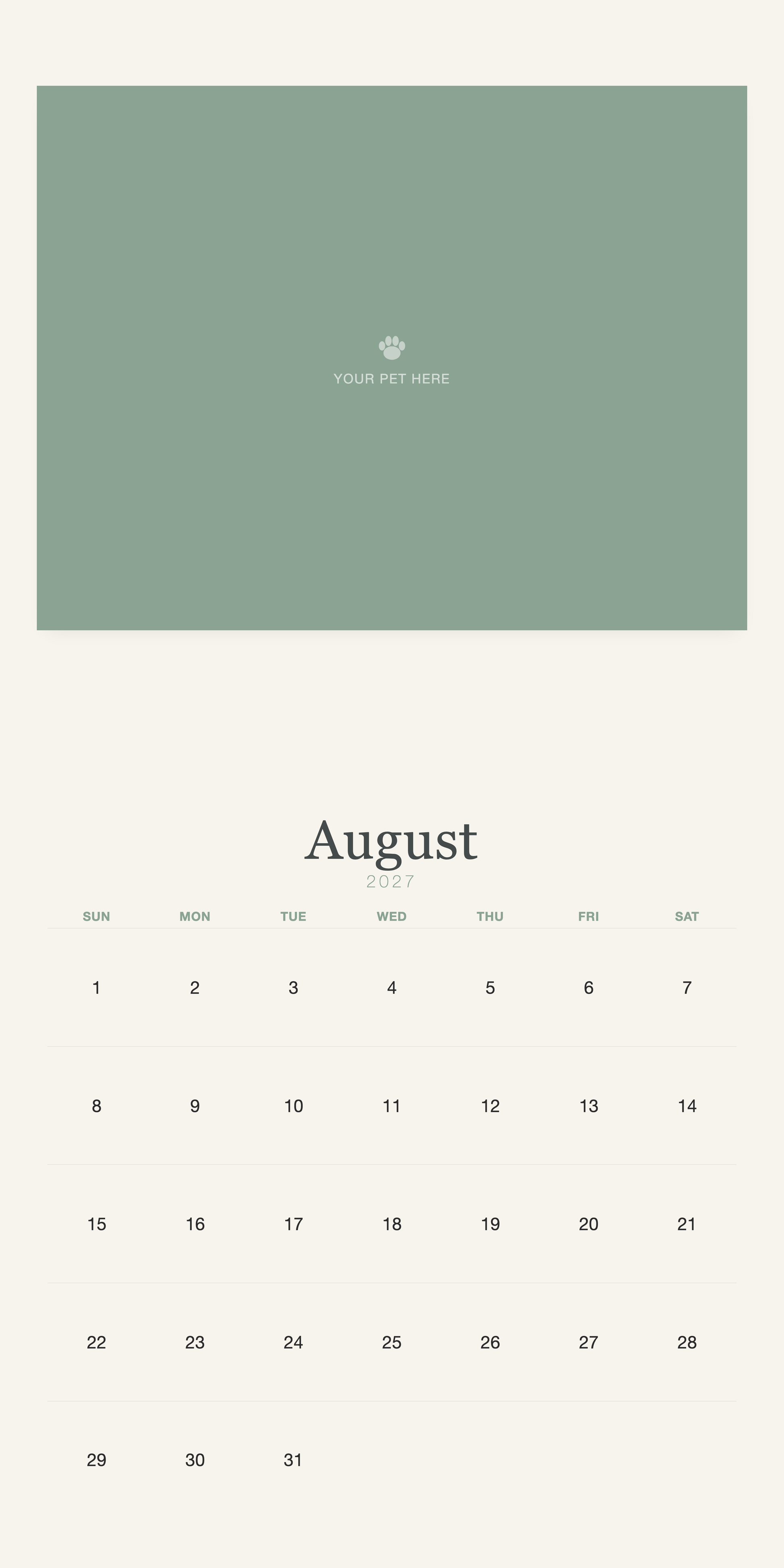 pet-calendar-2027-watercolor-square-pages 08-august