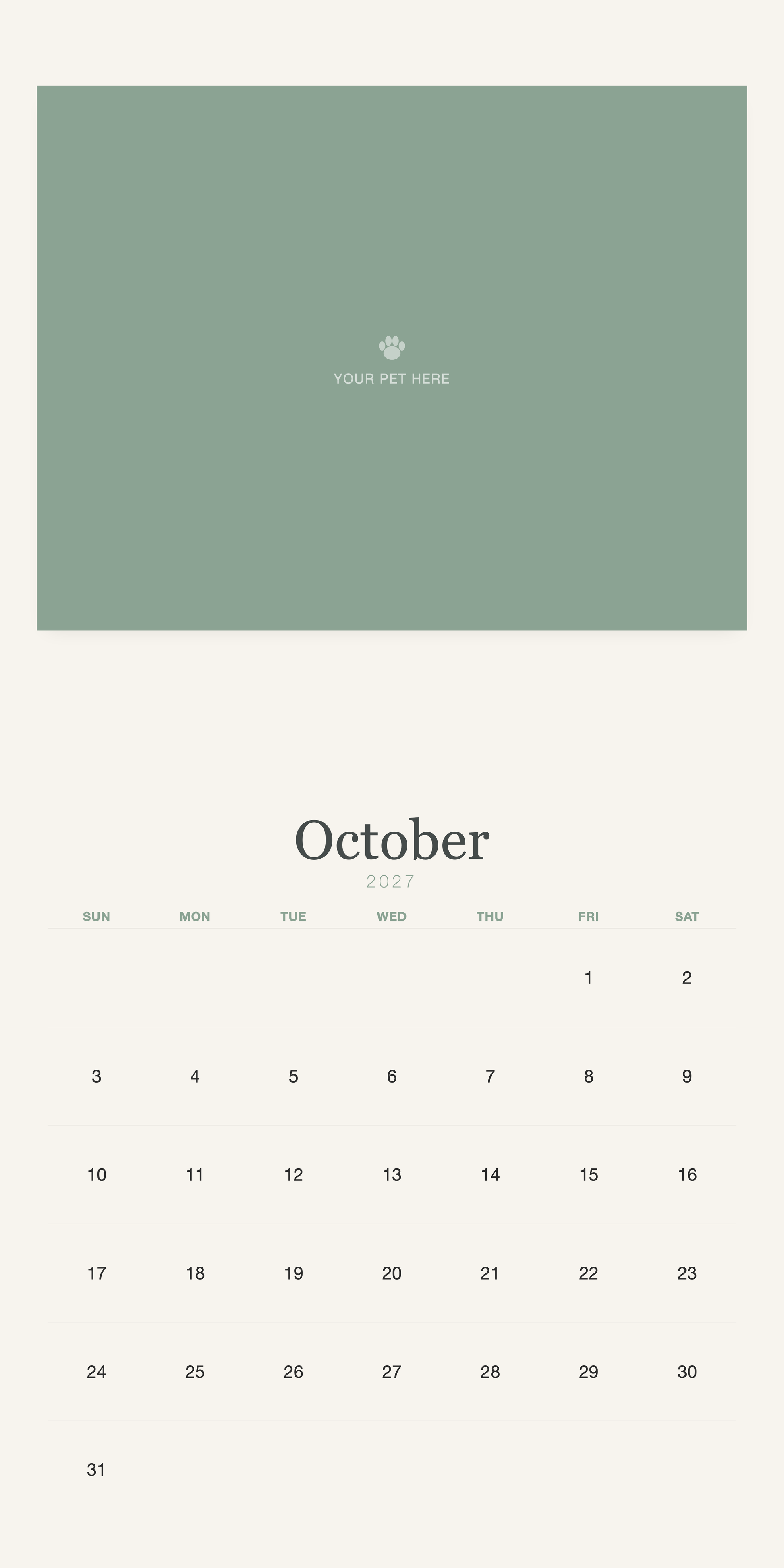 pet-calendar-2027-watercolor-square-pages 10-october