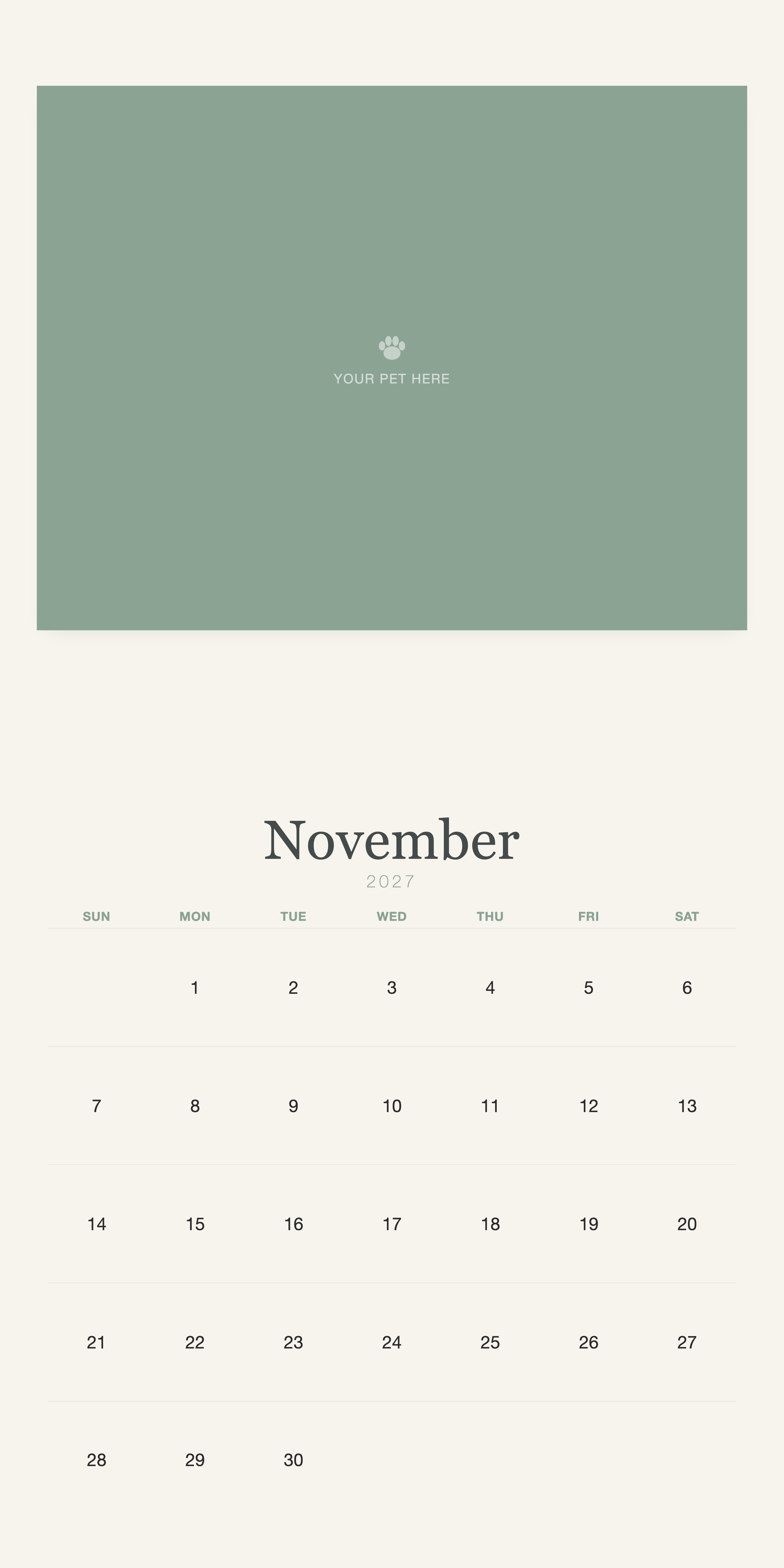 pet-calendar-2027-watercolor-square-pages 11-november