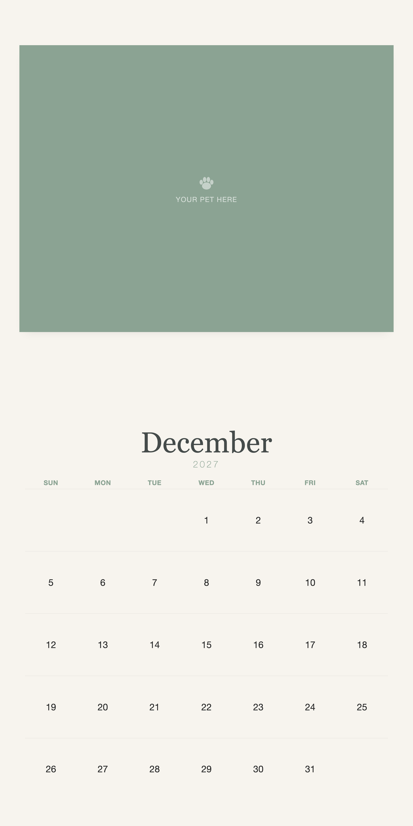 pet-calendar-2027-watercolor-square-pages 12-december