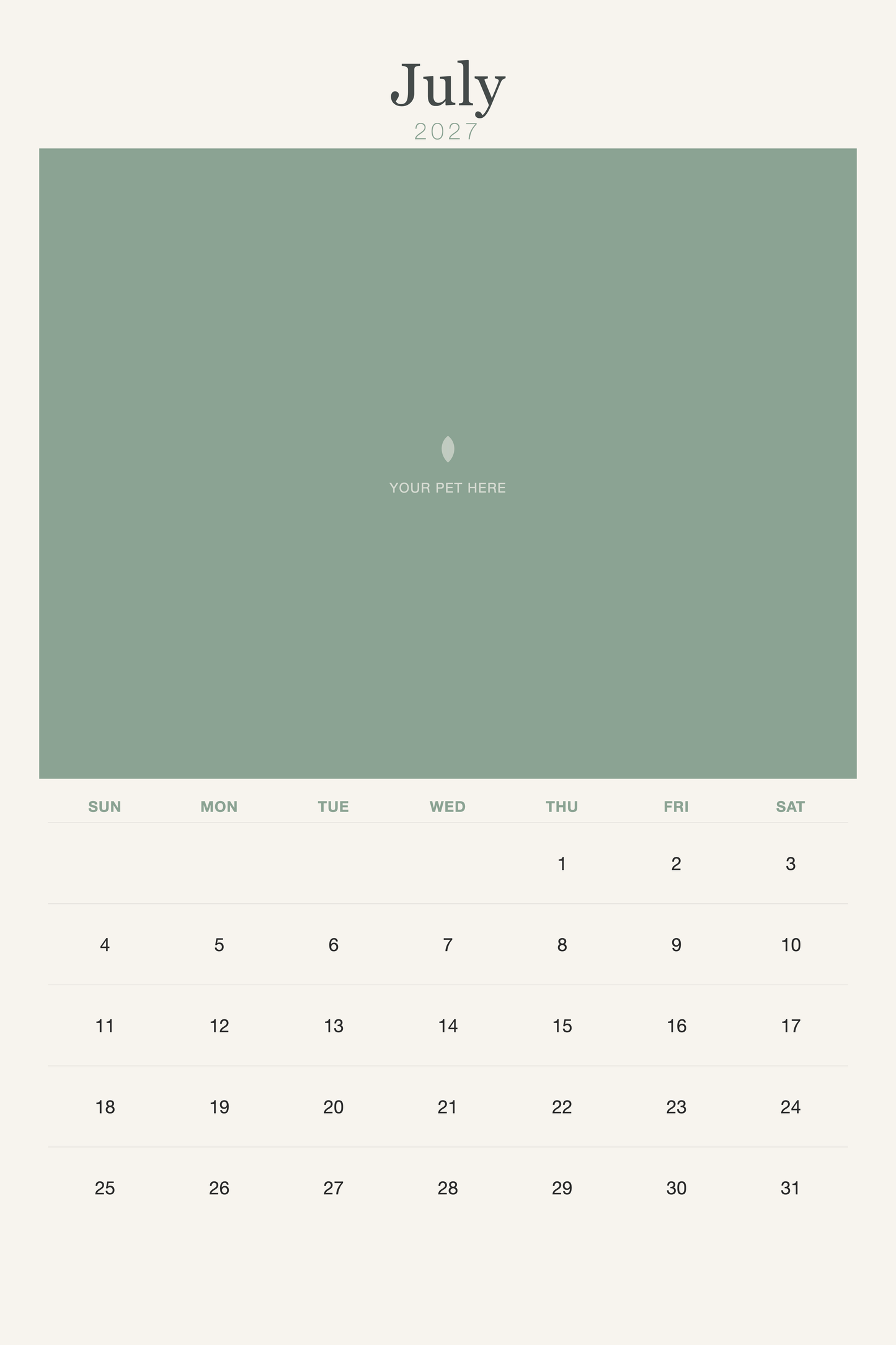 pet-calendar-2027-watercolor-xl-pages 07-july