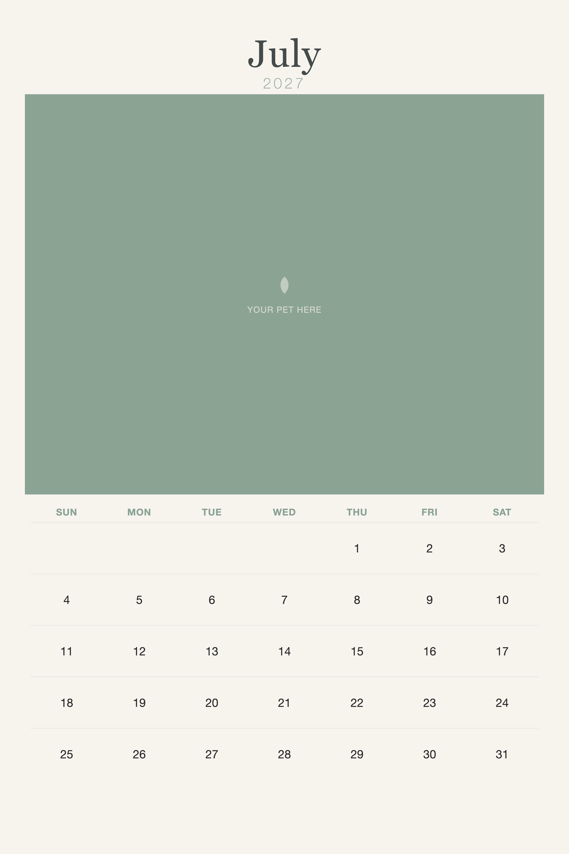 pet-calendar-2027-watercolor-xl-pages 07-july