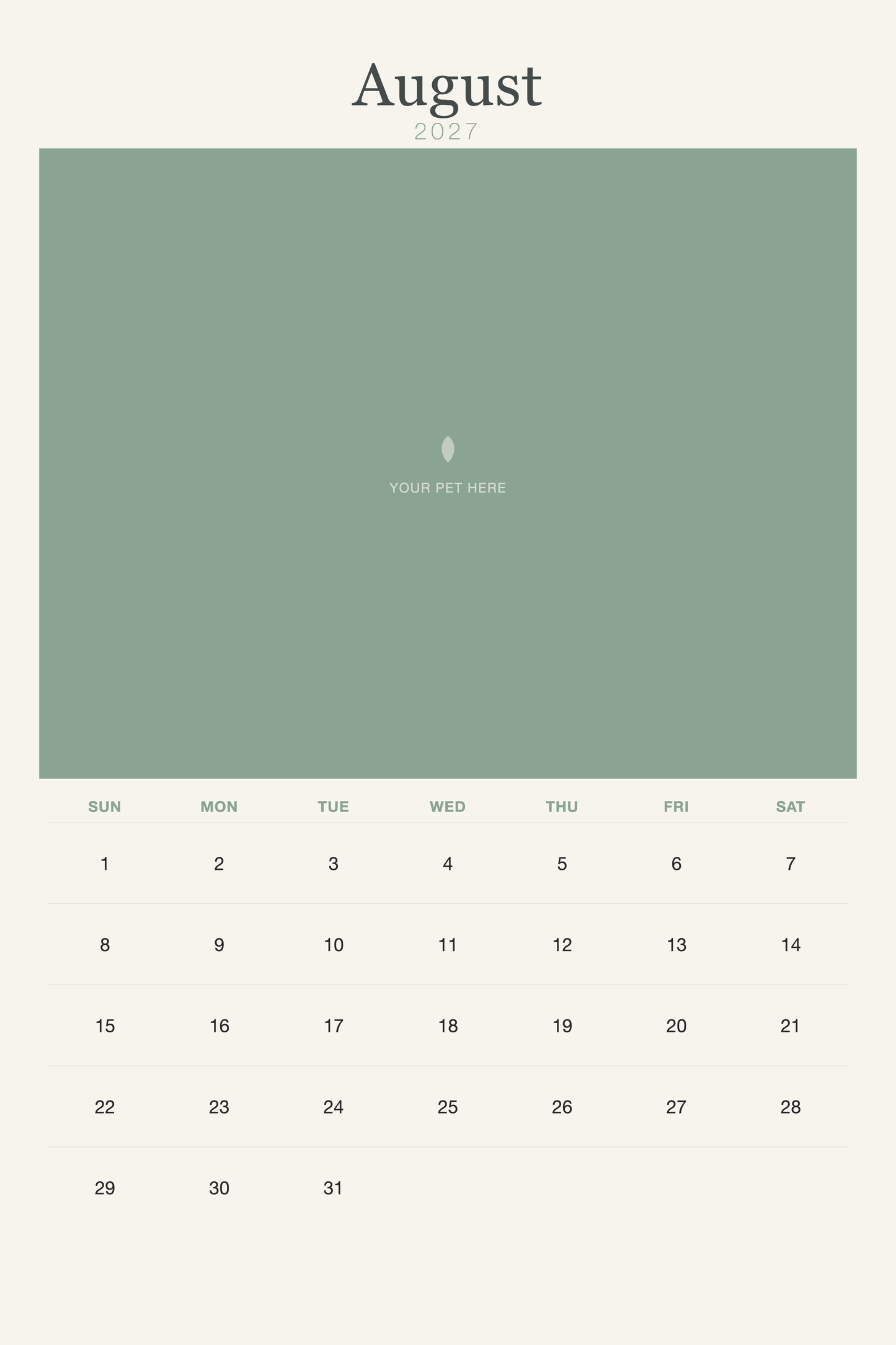 pet-calendar-2027-watercolor-xl-pages 08-august