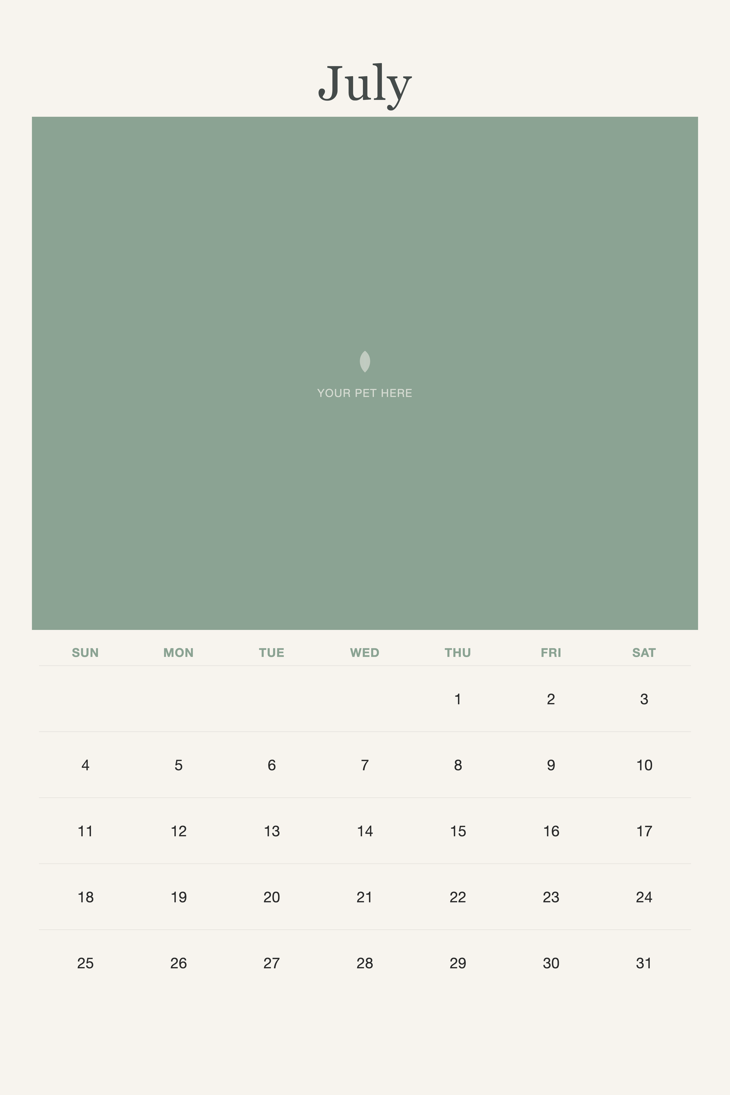 pet-calendar-2027-watercolor-xl-pages 07-july
